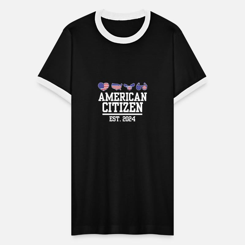 American Citizen Est 2024 US Flag Naturalized