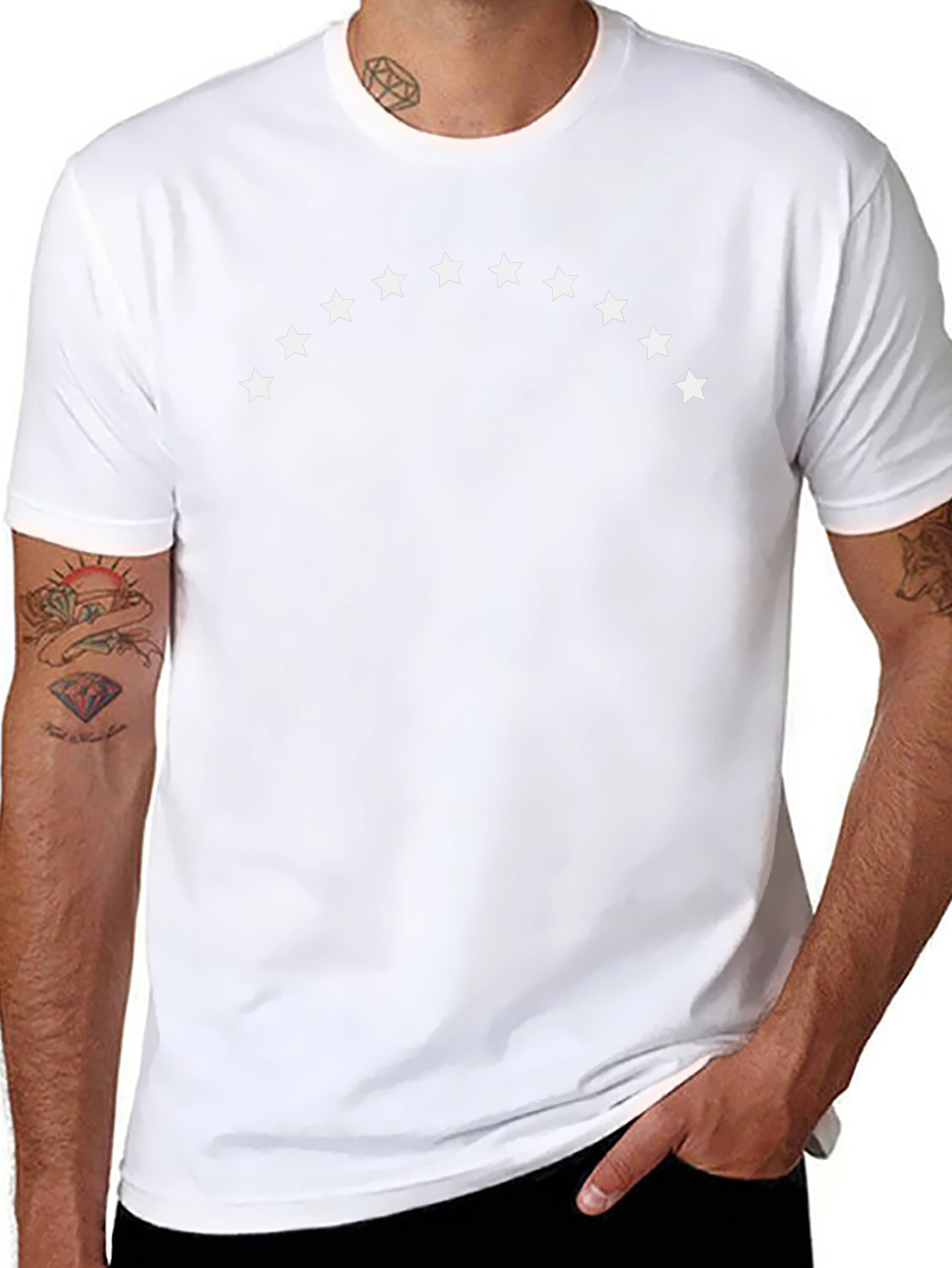 Arc of Stars Graphic Black T-Shirt