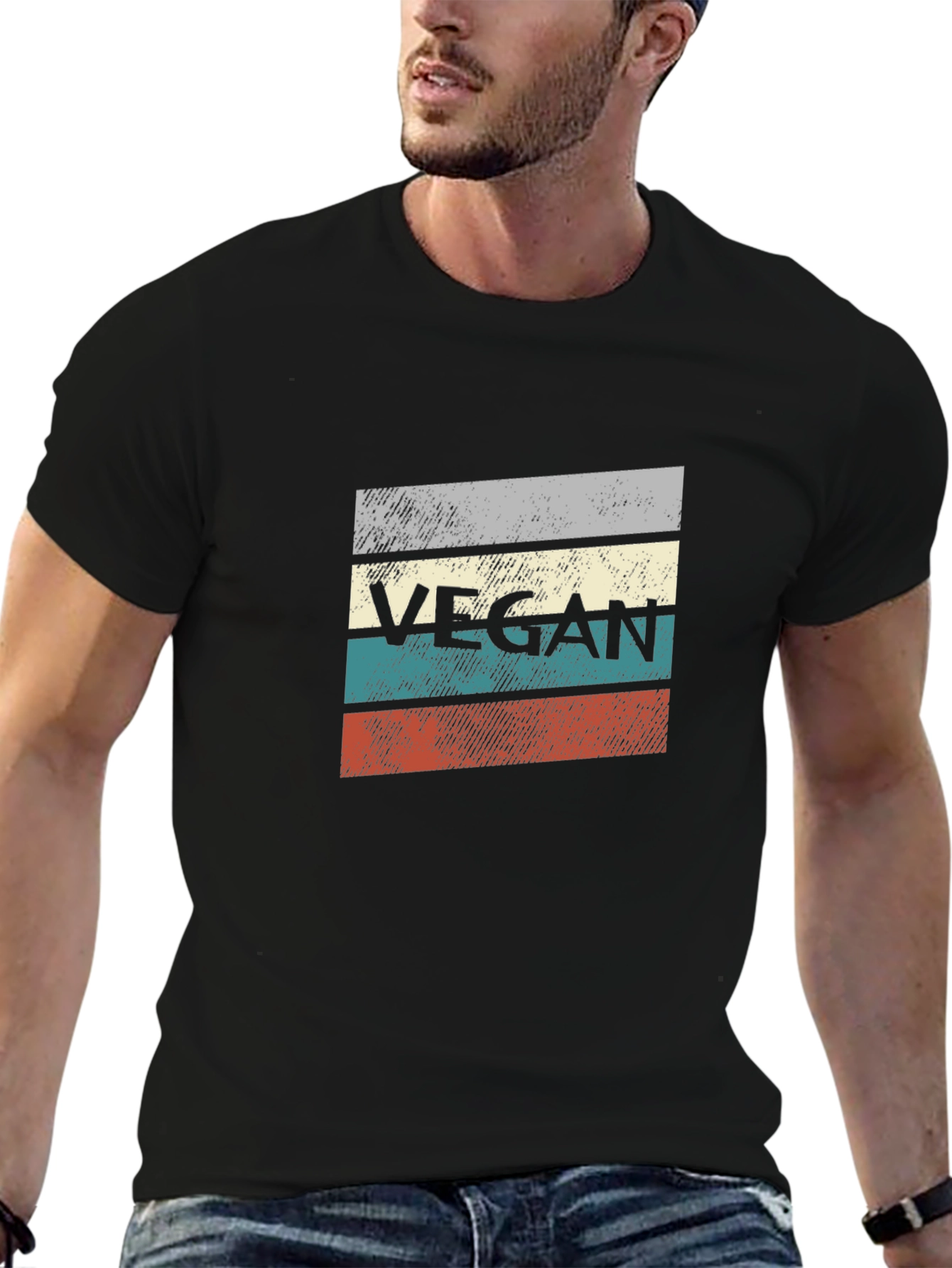 Retro Vegan T-Shirt - Stylish & Comfortable