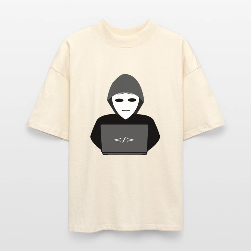 Anonymous hacker behind pc