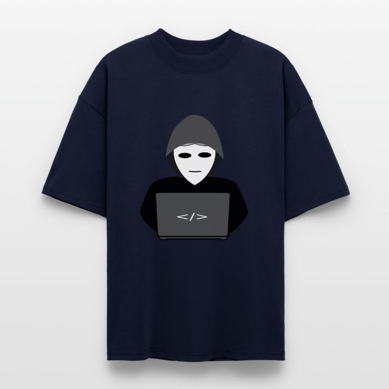 Anonymous hacker behind pc