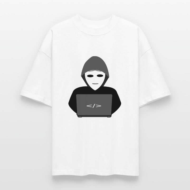 Anonymous hacker behind pc