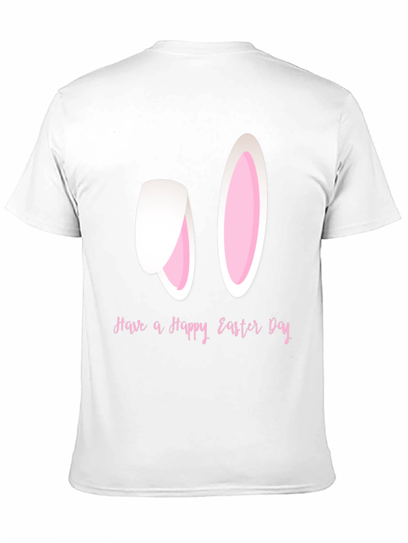 Happy Easter Bunny Ears T-Shirt - Black