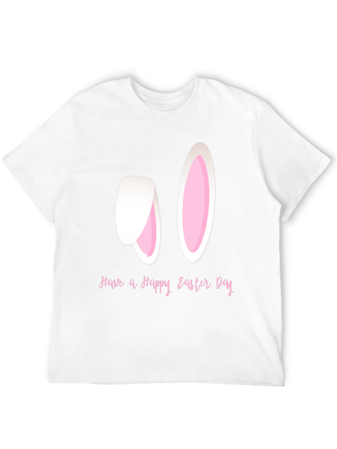 Happy Easter Bunny Ears T-Shirt - Black
