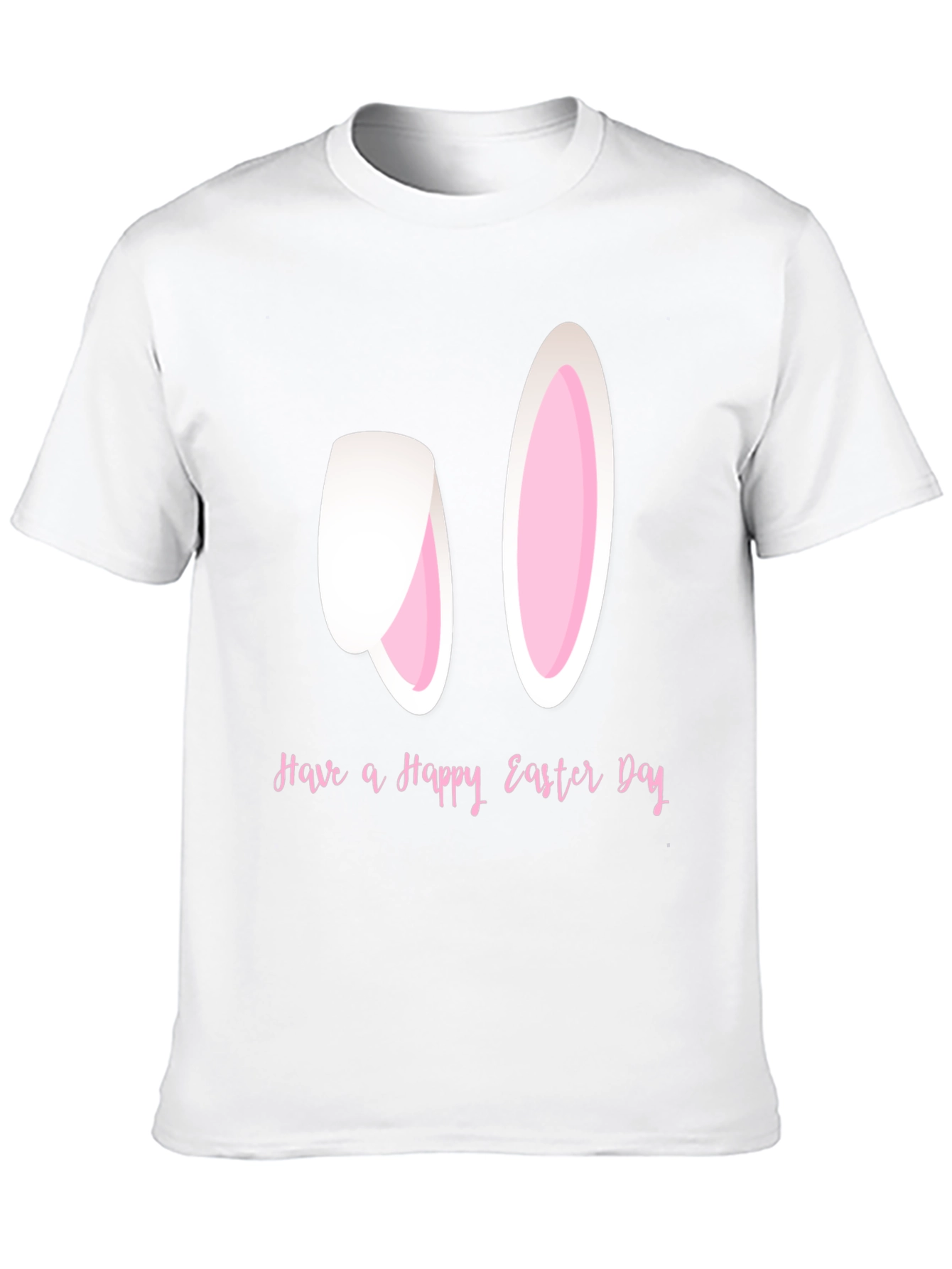 Happy Easter Bunny Ears T-Shirt - Black
