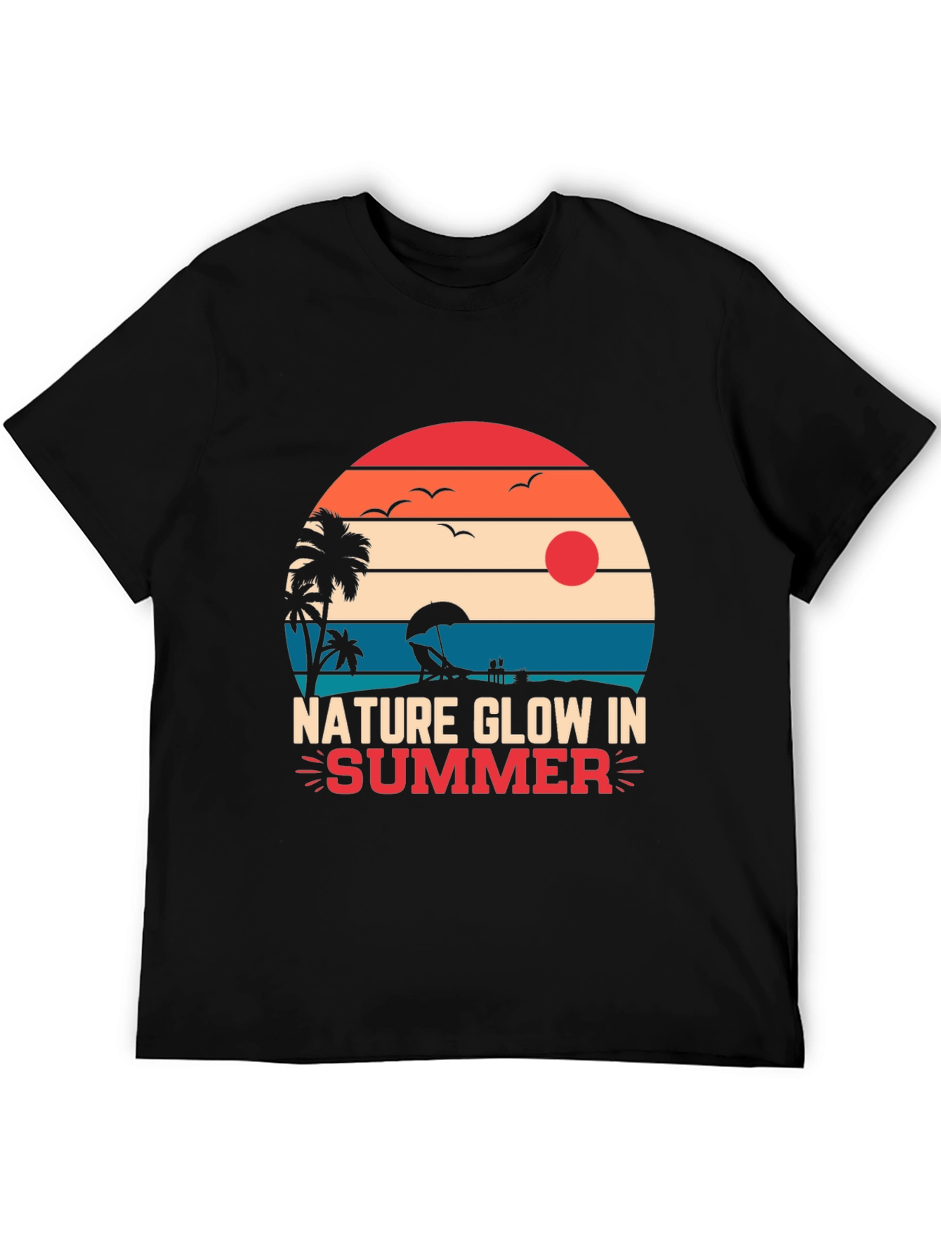 Nature Glow Summer Graphic T-Shirt