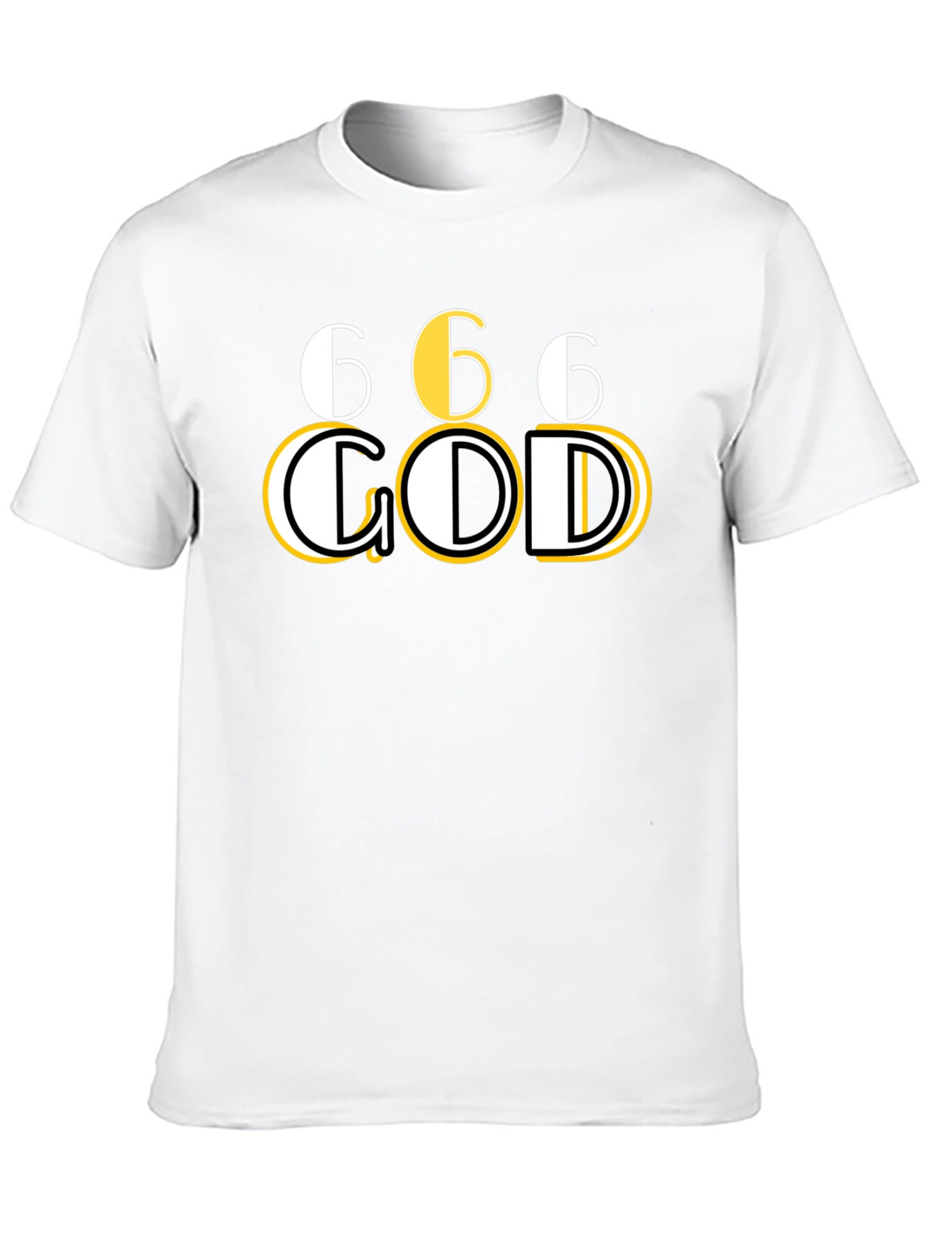 666 GOD Graphic T-Shirt - Unique Design