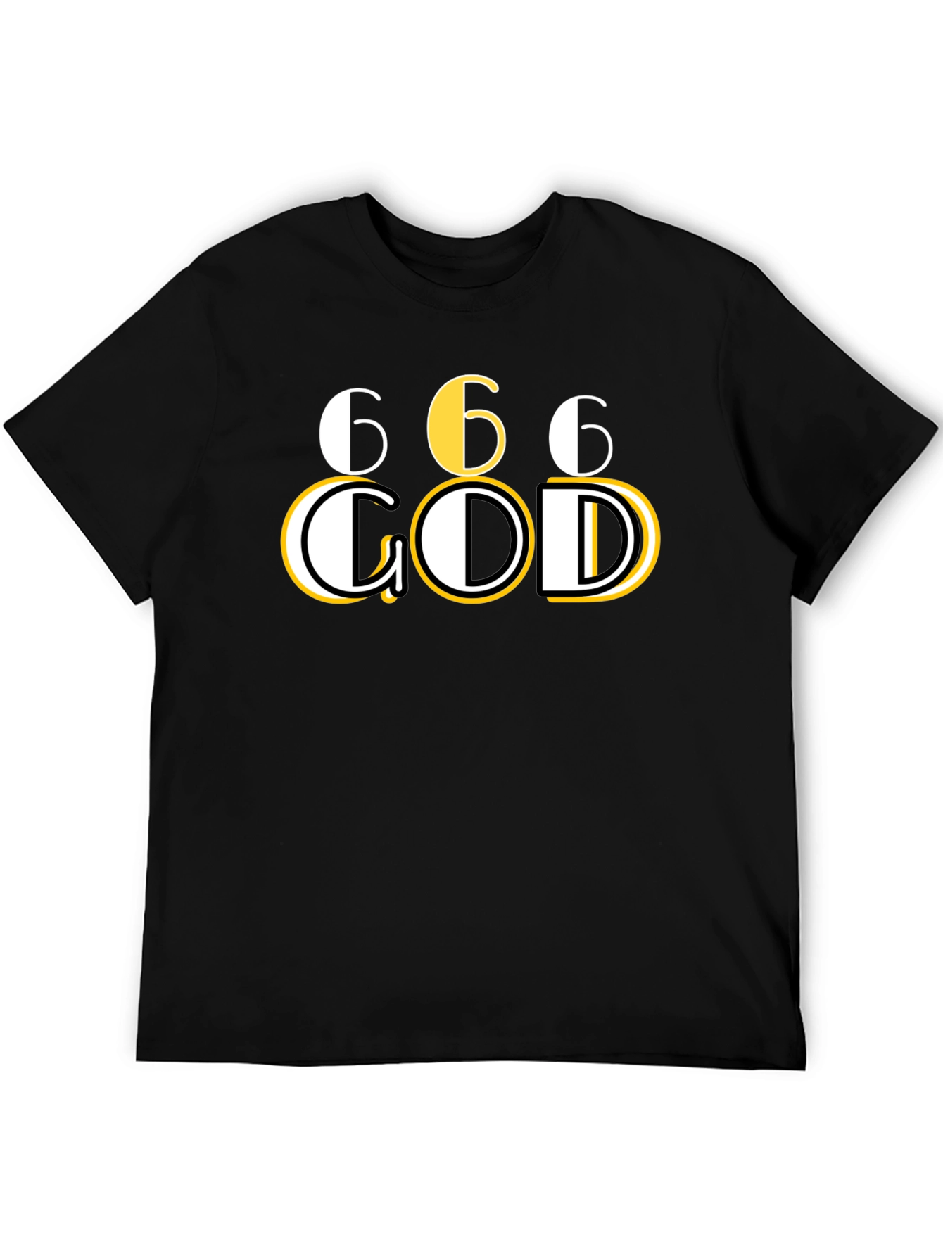 666 GOD Graphic T-Shirt - Unique Design