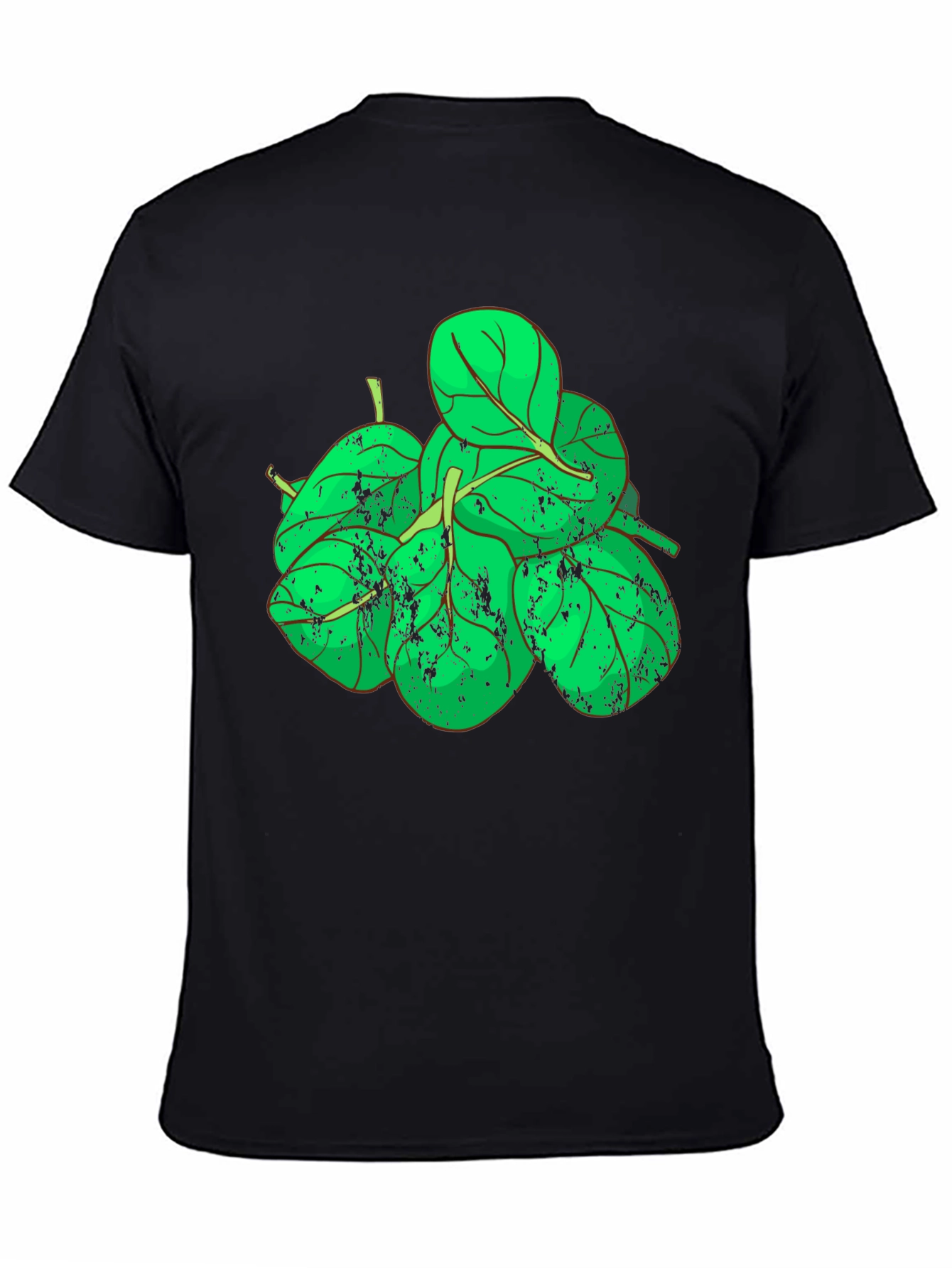 Spinach Graphic Black T-Shirt