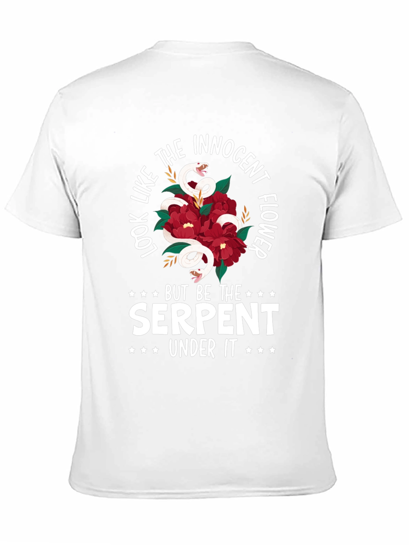 Innocent Flower Serpent Graphic Tee - Unisex