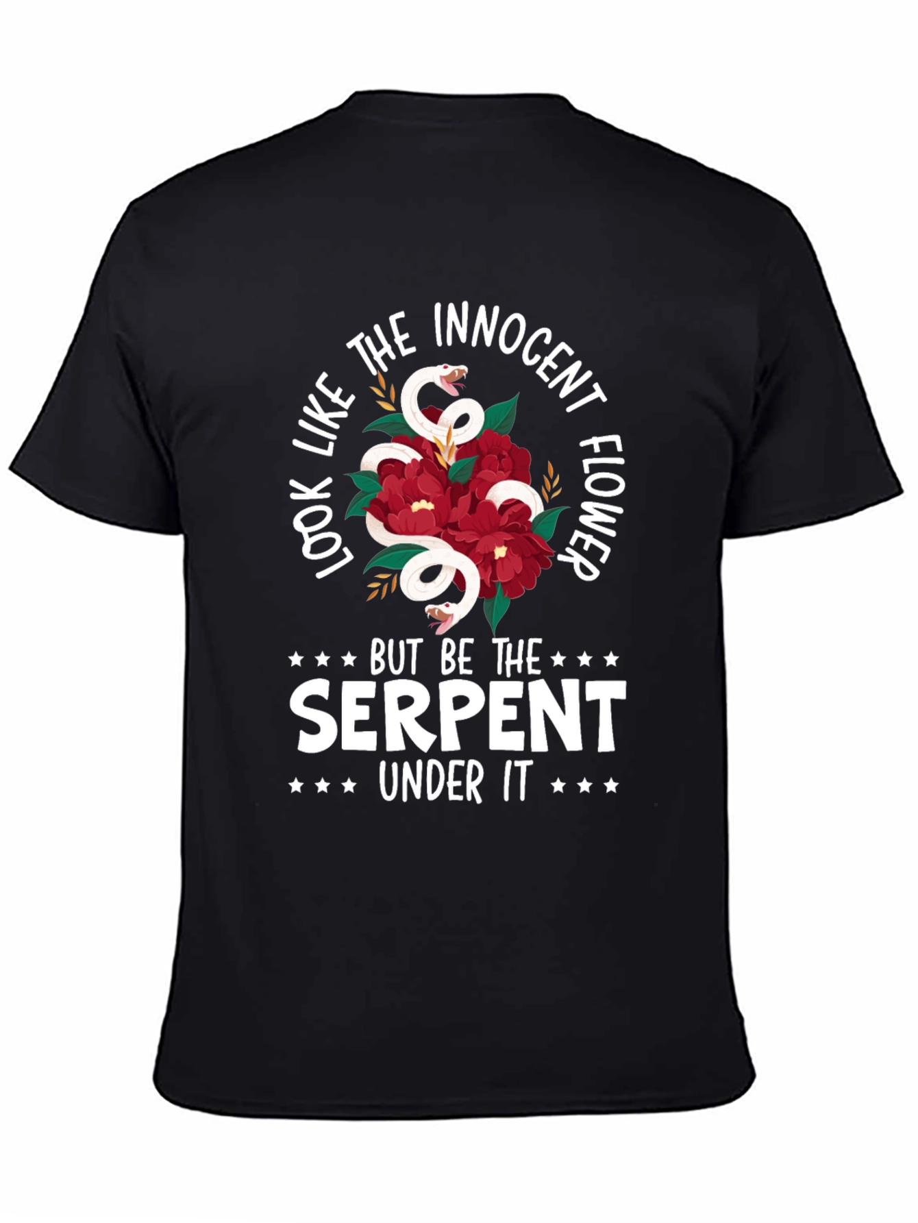 Innocent Flower Serpent Graphic Tee - Unisex