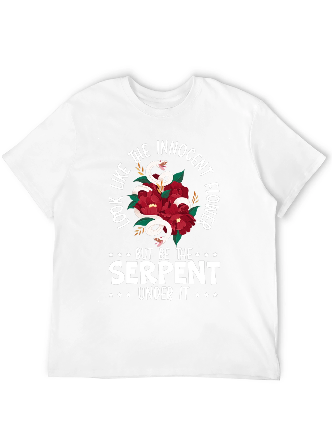 Innocent Flower Serpent Graphic Tee - Unisex