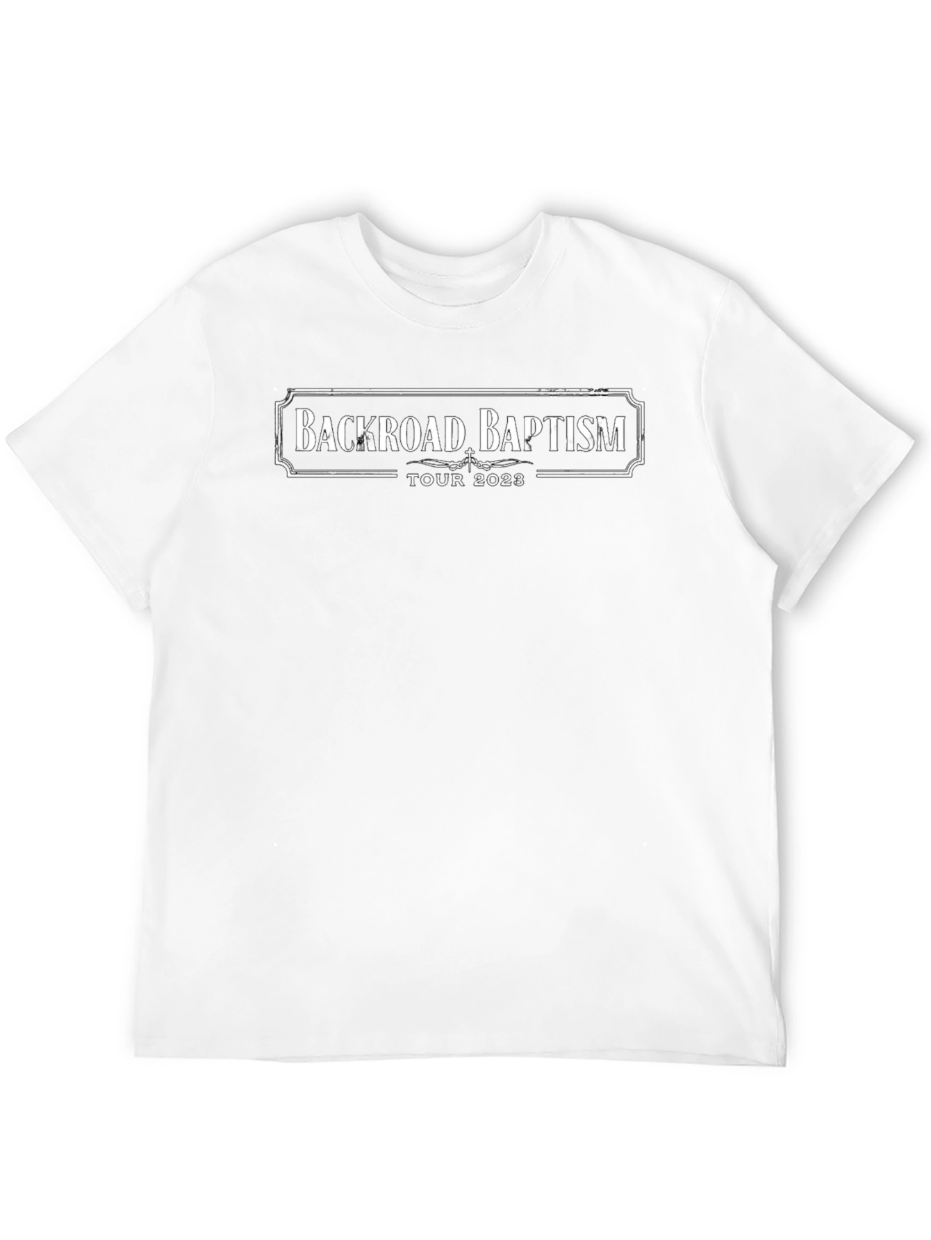 Backroad Baptism Tour 2023 Black T-Shirt