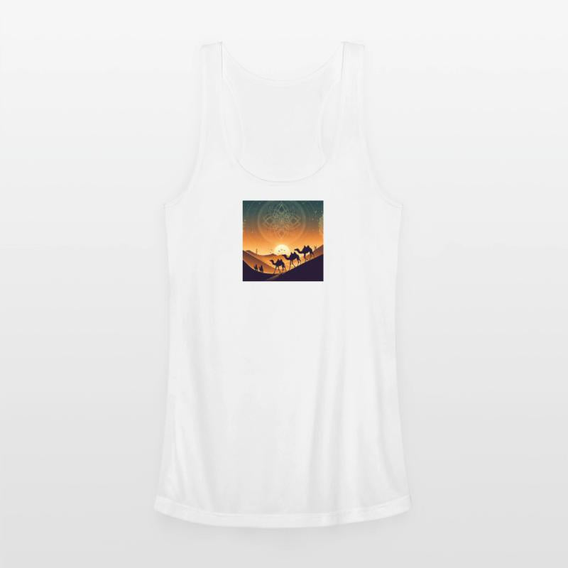 Arabic-Inspired Desert Camel Nightscape