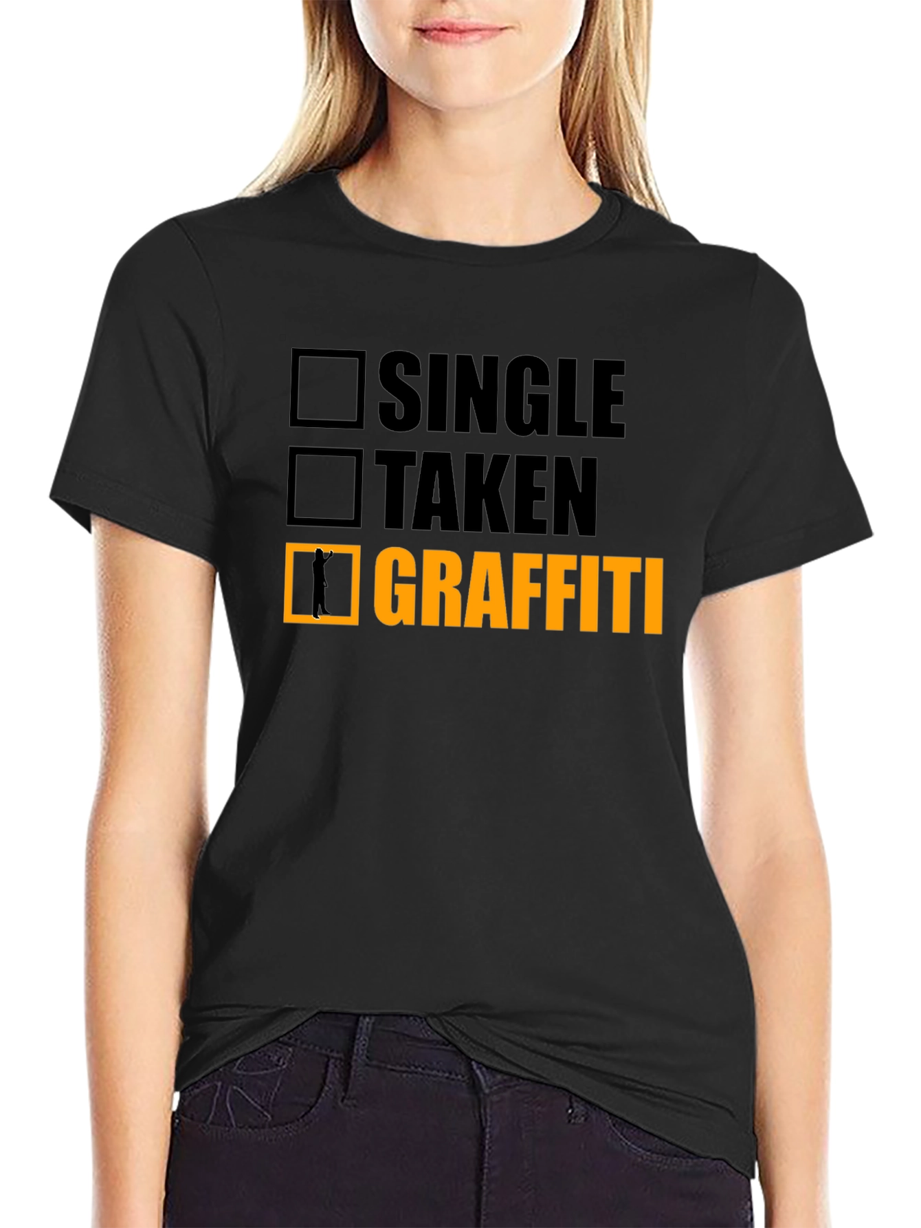 Single Taken Graffiti Funny T-Shirt