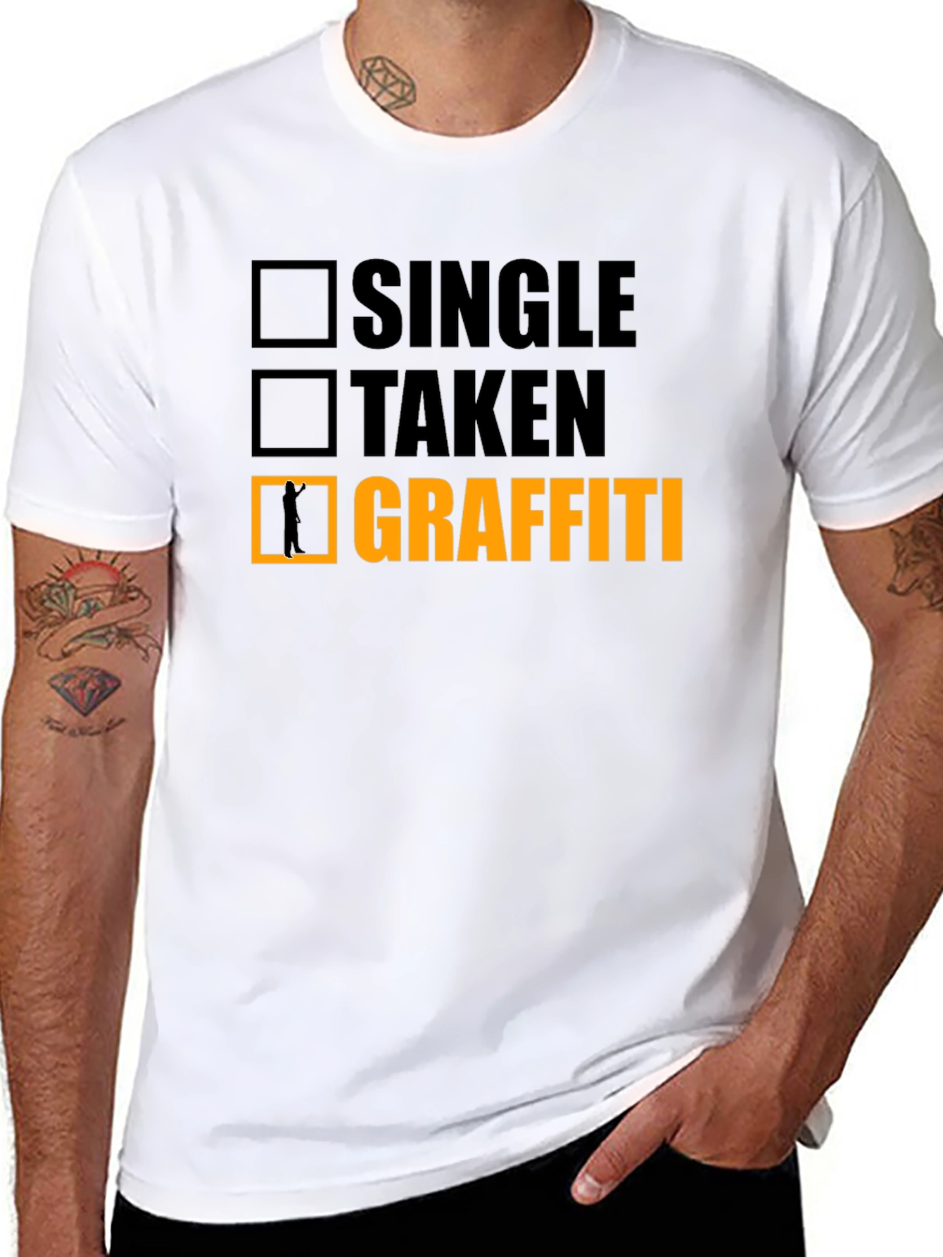 Single Taken Graffiti Funny T-Shirt