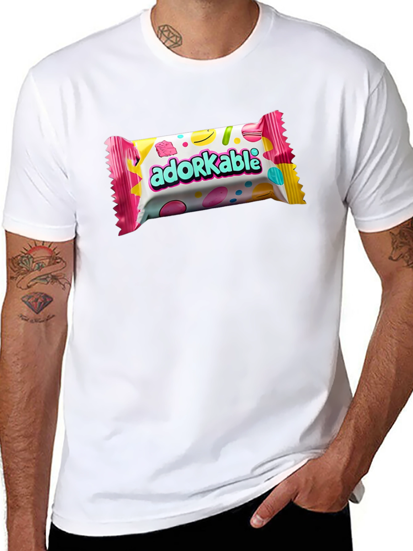 Adorkable Candy T-Shirt - Novelty Graphic Tee