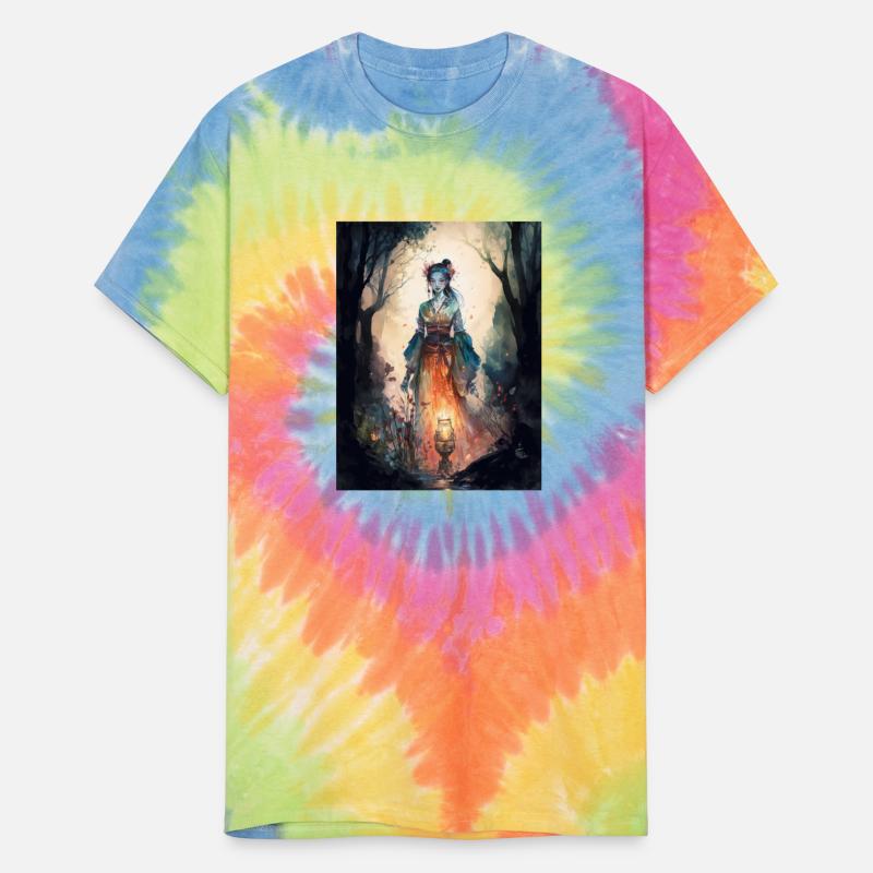 Asian Nature Goddess - Dark Woodland Witchy Forest