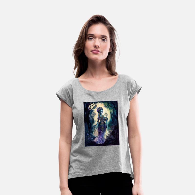 Asian Nature Goddess - Dark Woodland Witchy Forest