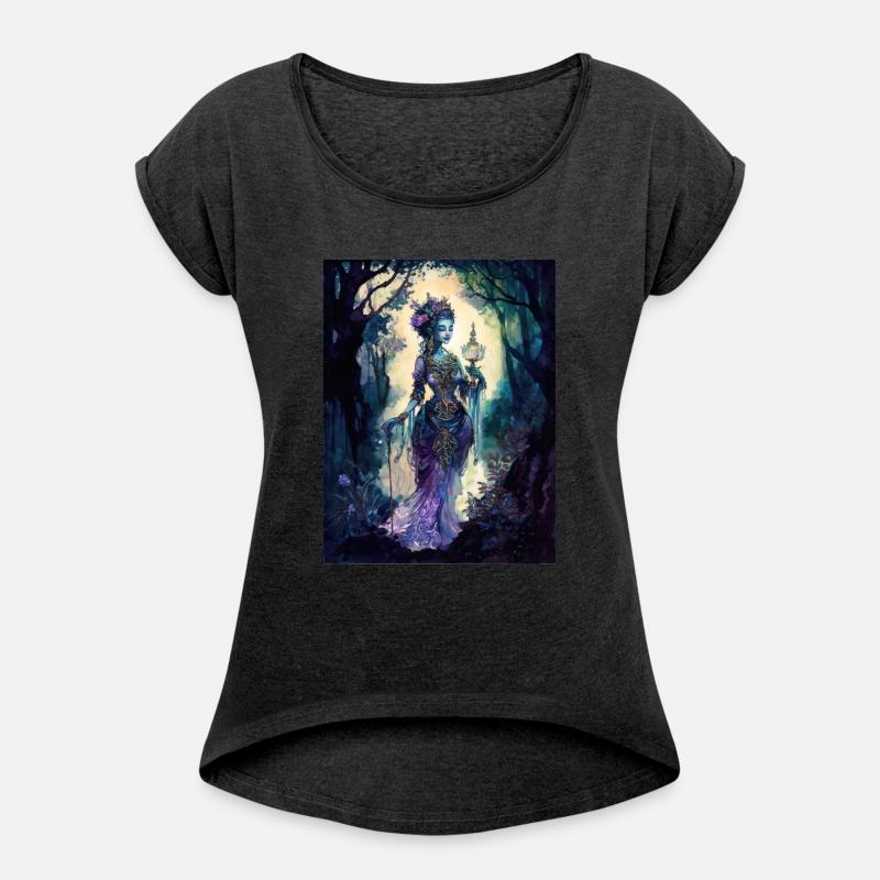 Asian Nature Goddess - Dark Woodland Witchy Forest