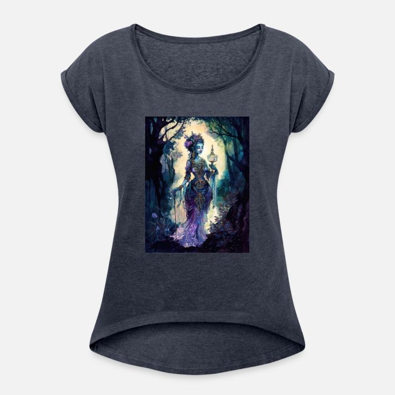 Asian Nature Goddess - Dark Woodland Witchy Forest
