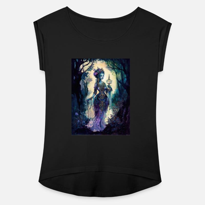 Asian Nature Goddess - Dark Woodland Witchy Forest