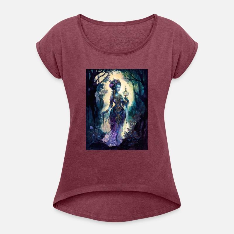 Asian Nature Goddess - Dark Woodland Witchy Forest