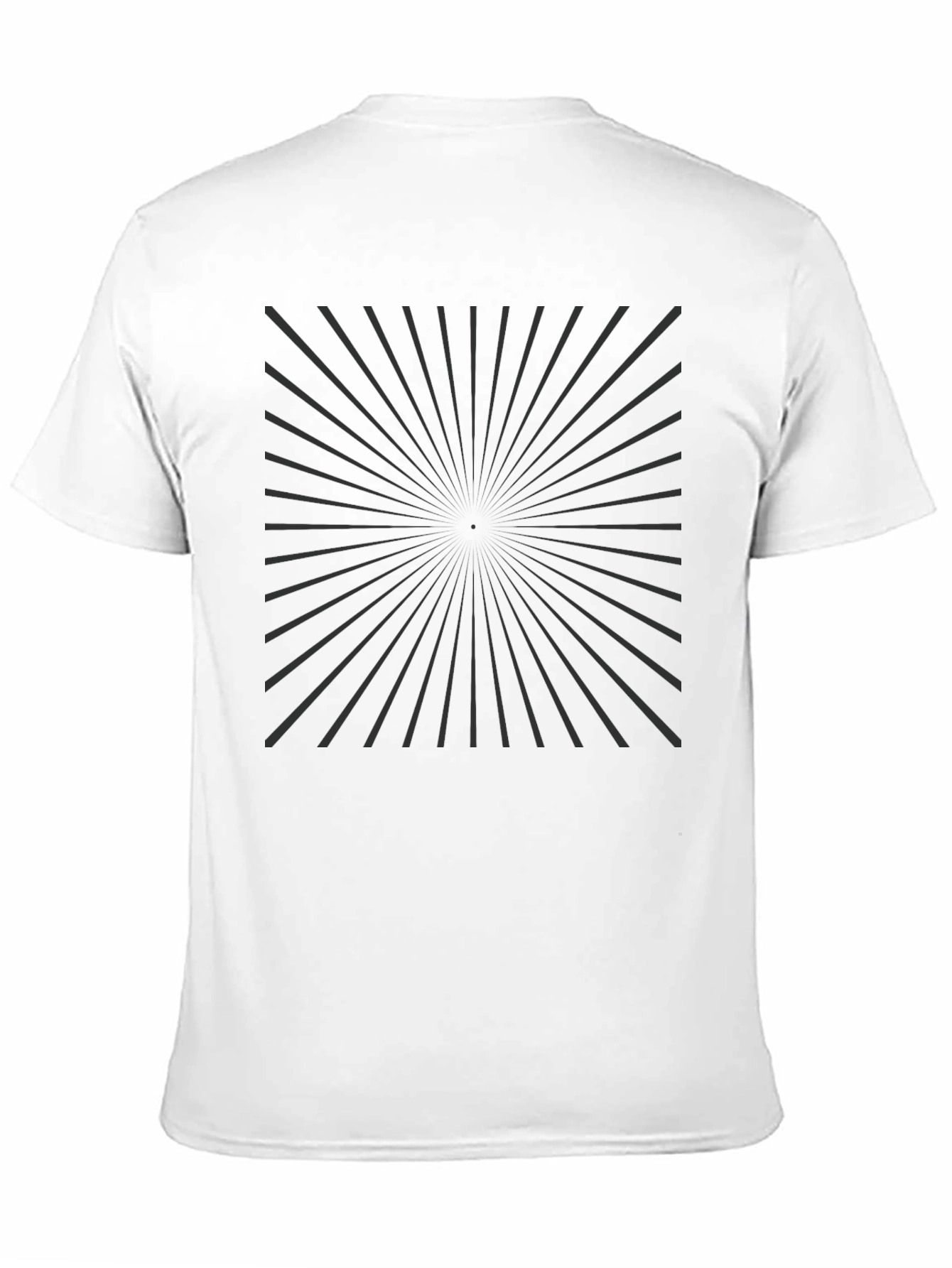 Black Sunburst Graphic Tee - Modern Style