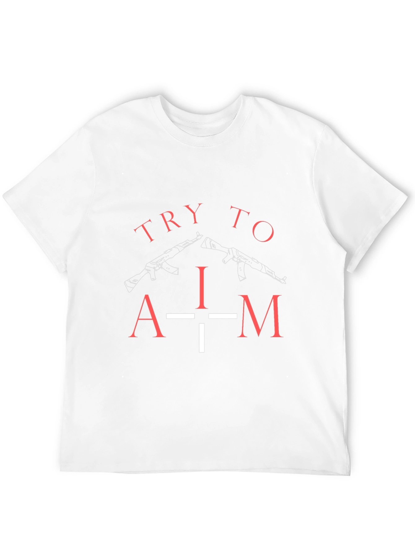 Try to Aim Graphic T-Shirt - Black