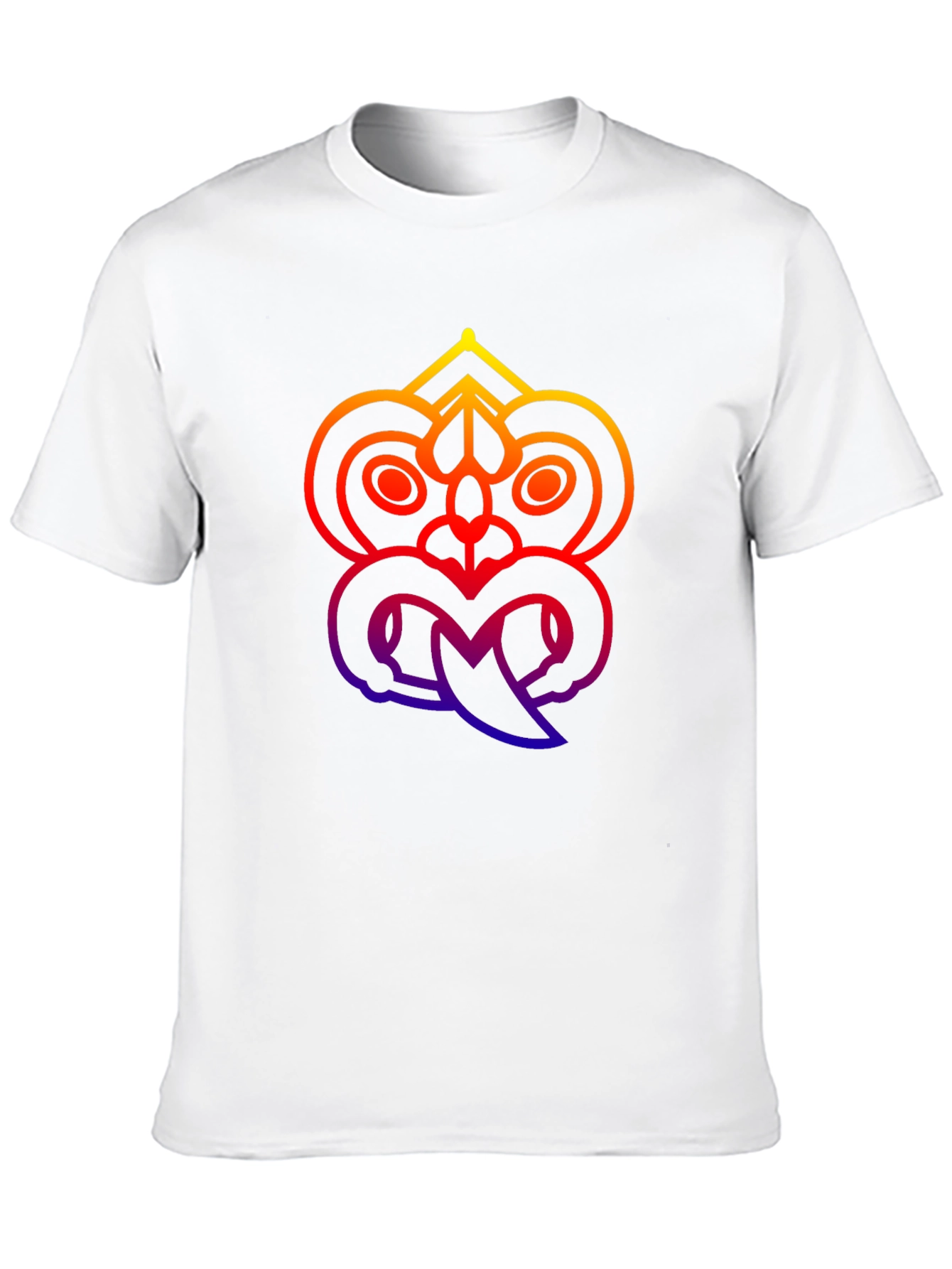 Tribal Mask Graphic Tee - Black Unisex T-Shirt