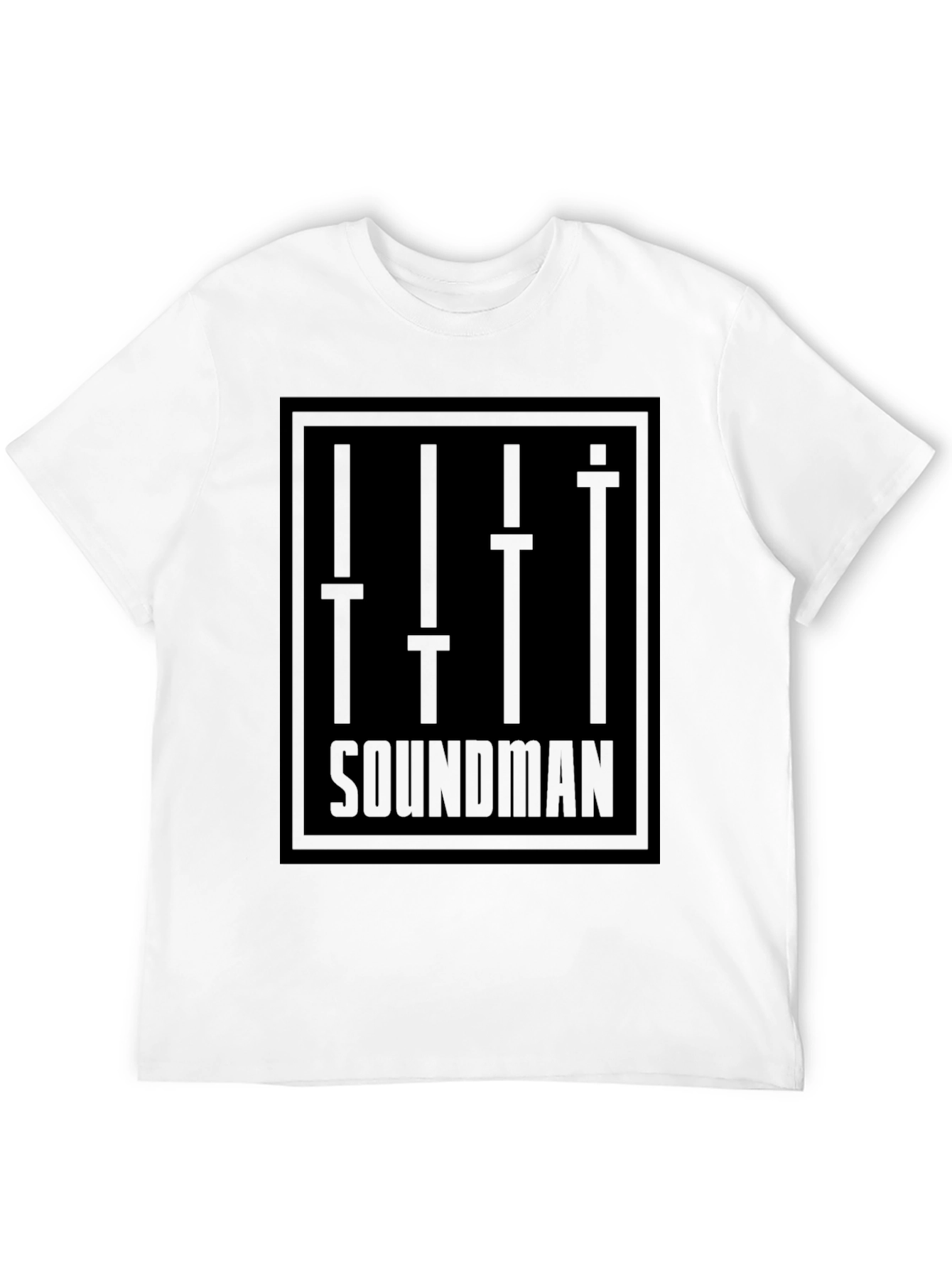 Soundman Graphic T-Shirt - Black Crew Neck Tee