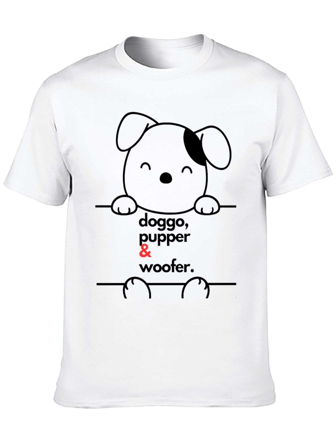 Doggo Pupper & Woofer T-Shirt - Cute Dog Design