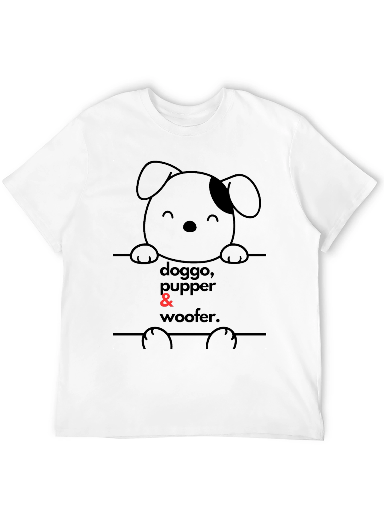 Doggo Pupper & Woofer T-Shirt - Cute Dog Design
