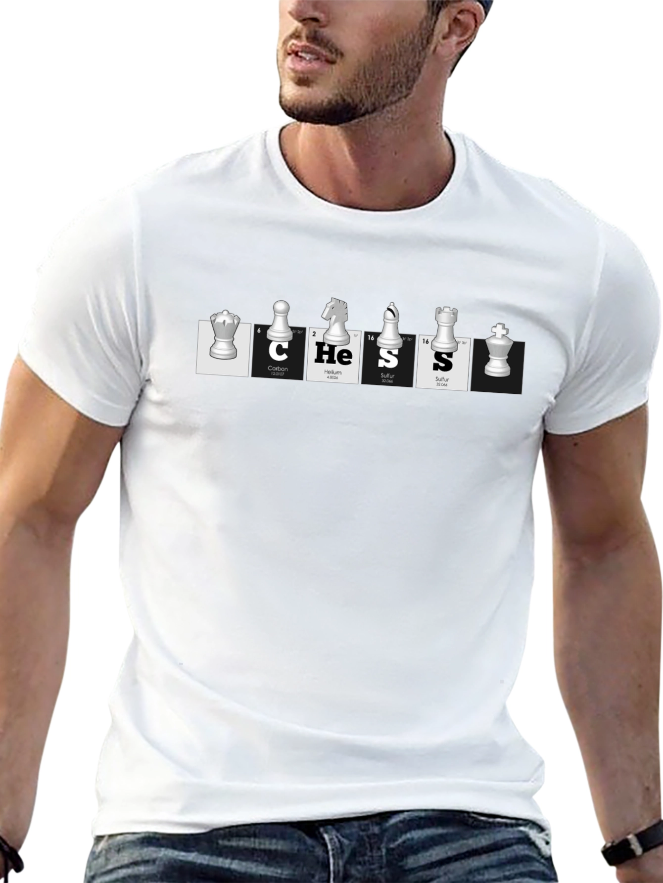 Chess Elements Black T-Shirt