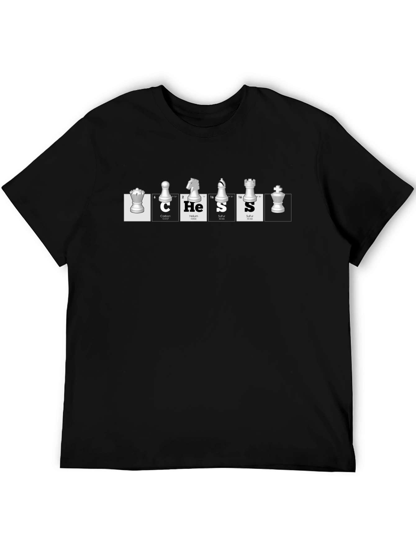Chess Elements Black T-Shirt