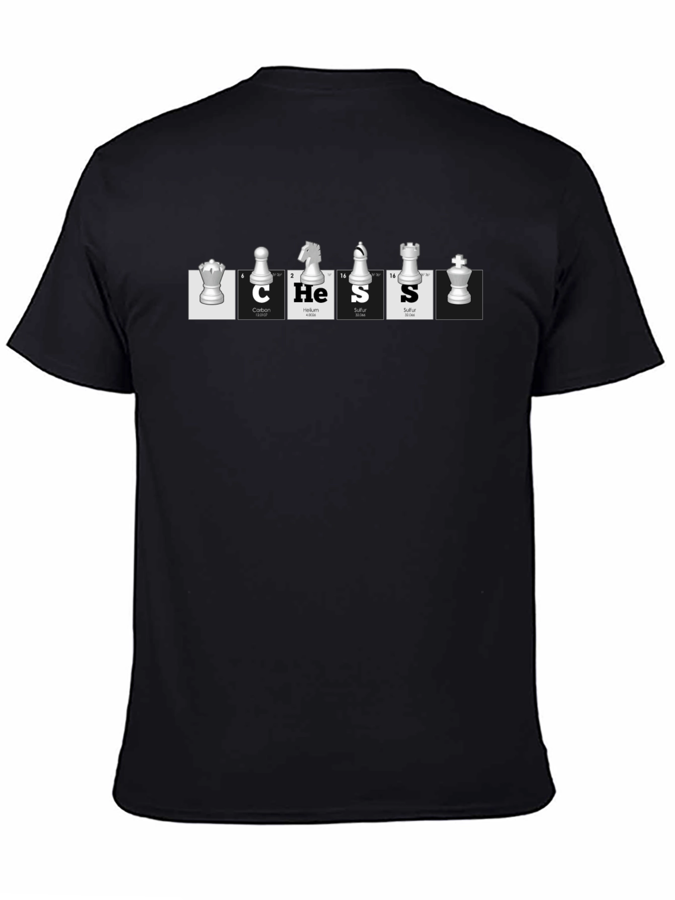 Chess Elements Black T-Shirt