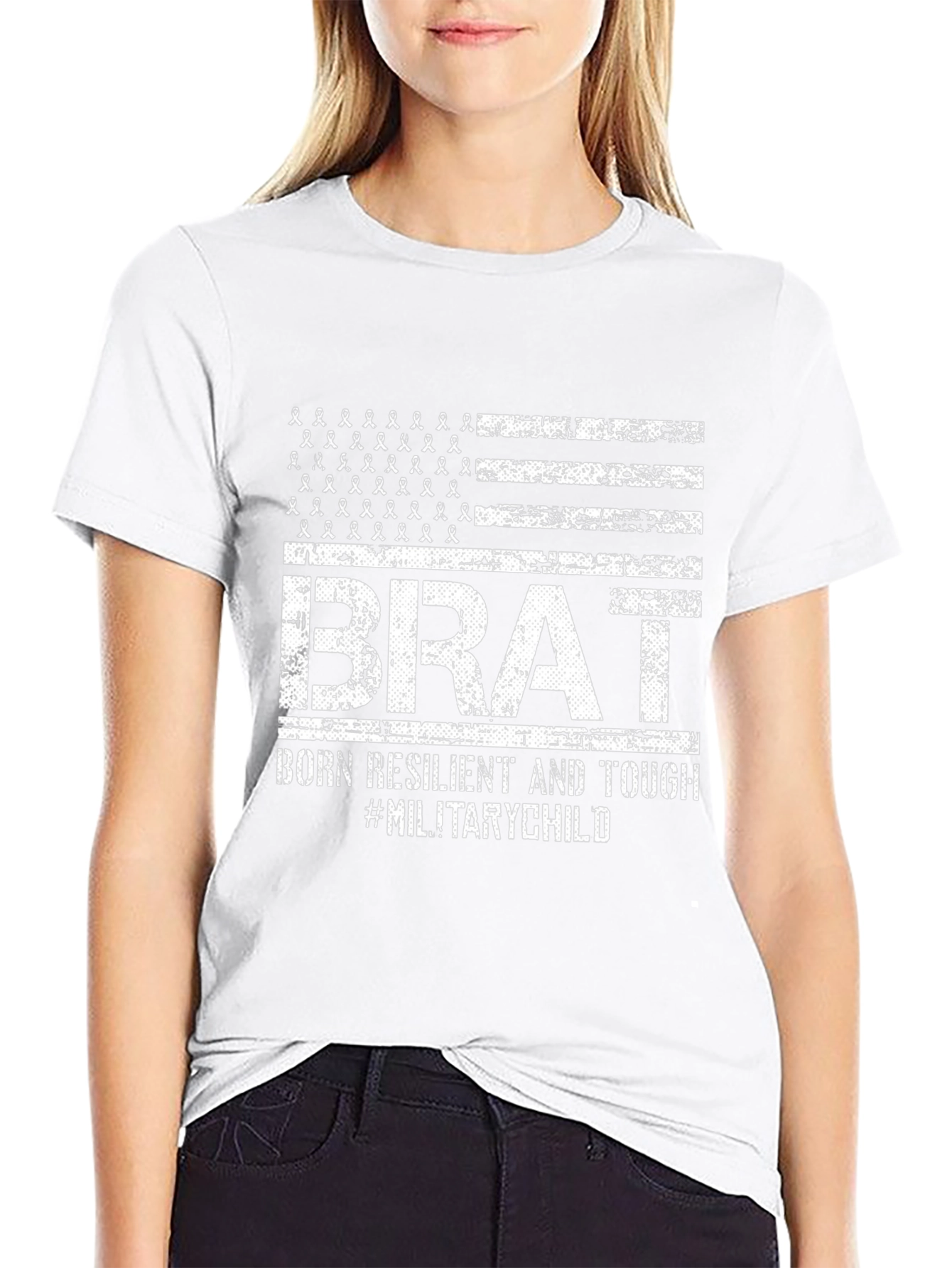 Military Brat T-Shirt - Born Resilient & Tough