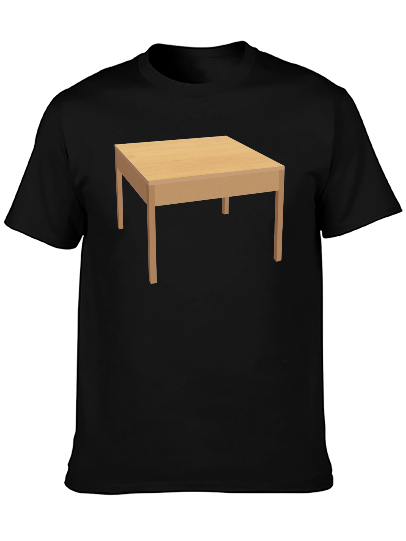 Table Graphic Mens Black T-Shirt