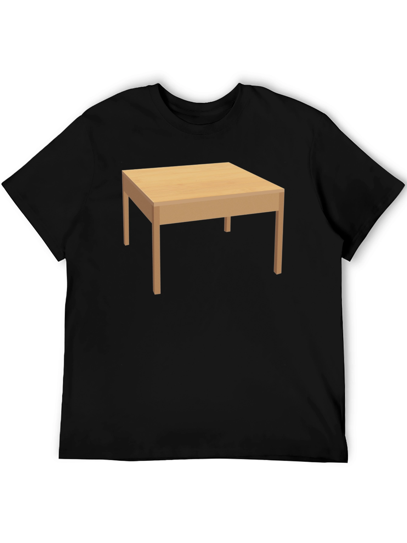 Table Graphic Mens Black T-Shirt