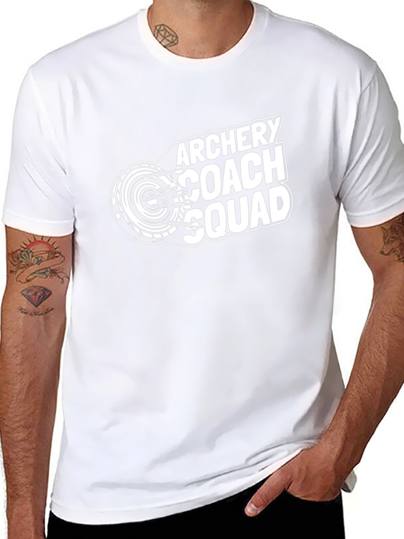 Archery Coach Squad T-Shirt - Black