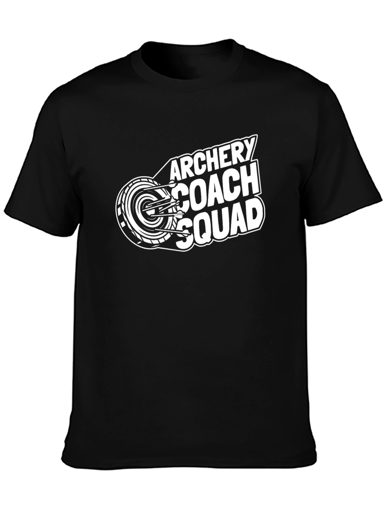 Archery Coach Squad T-Shirt - Black