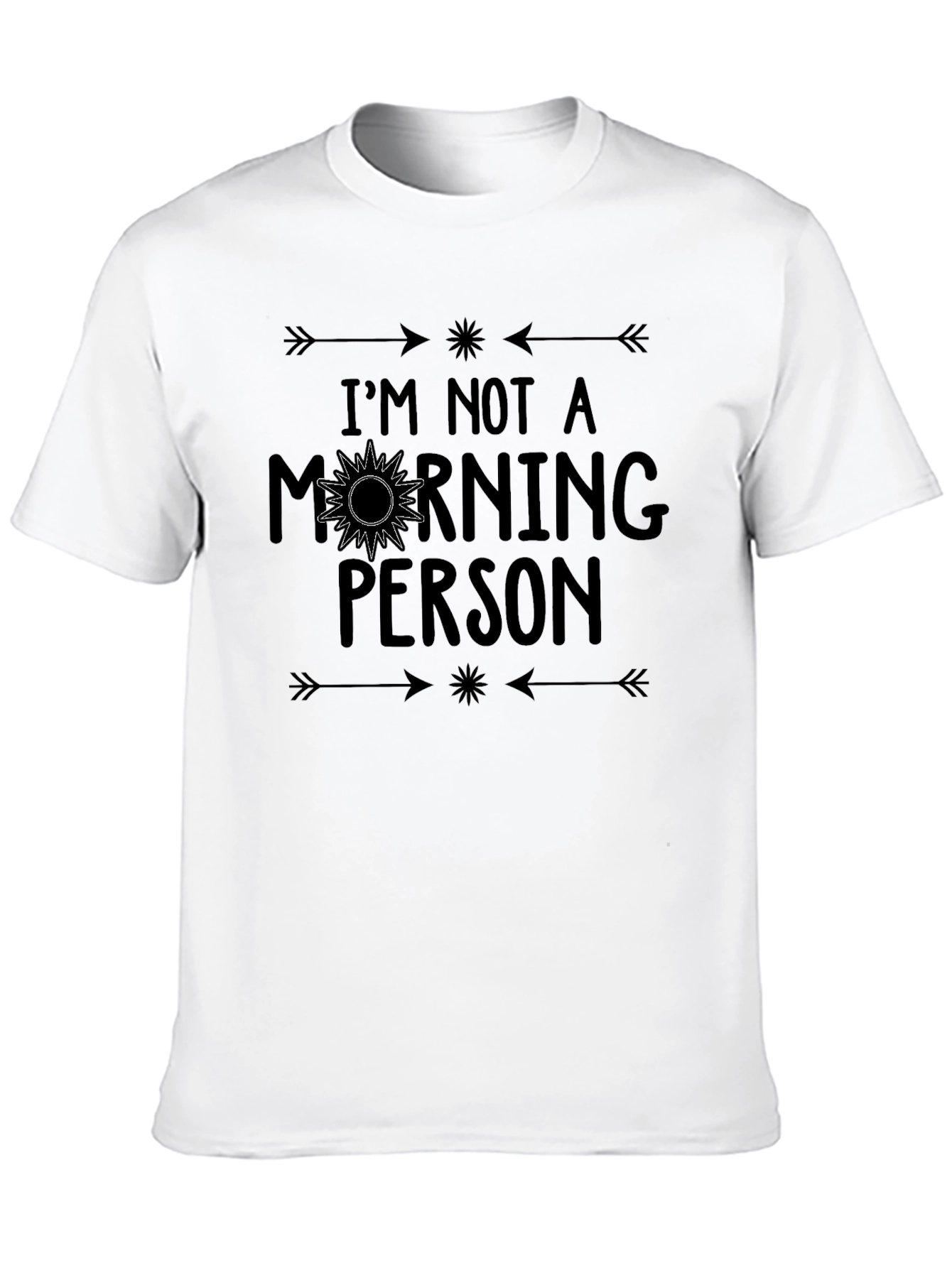 Im Not A Morning Person Black T-Shirt