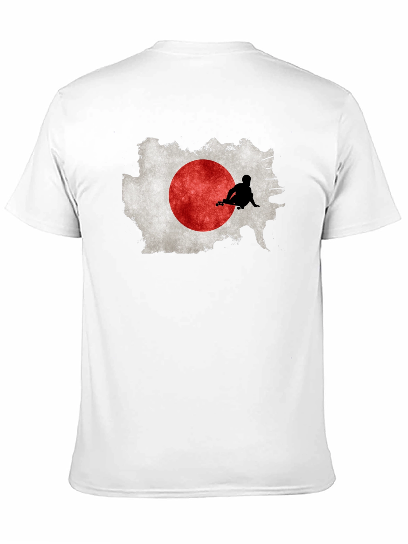 Japan Flag Skateboarder Graphic Tee