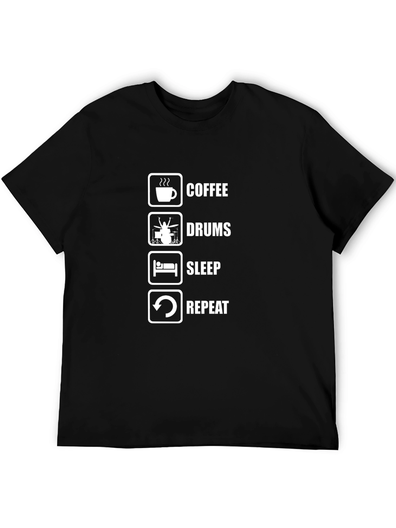 Coffee Drums Sleep Repeat T-Shirt