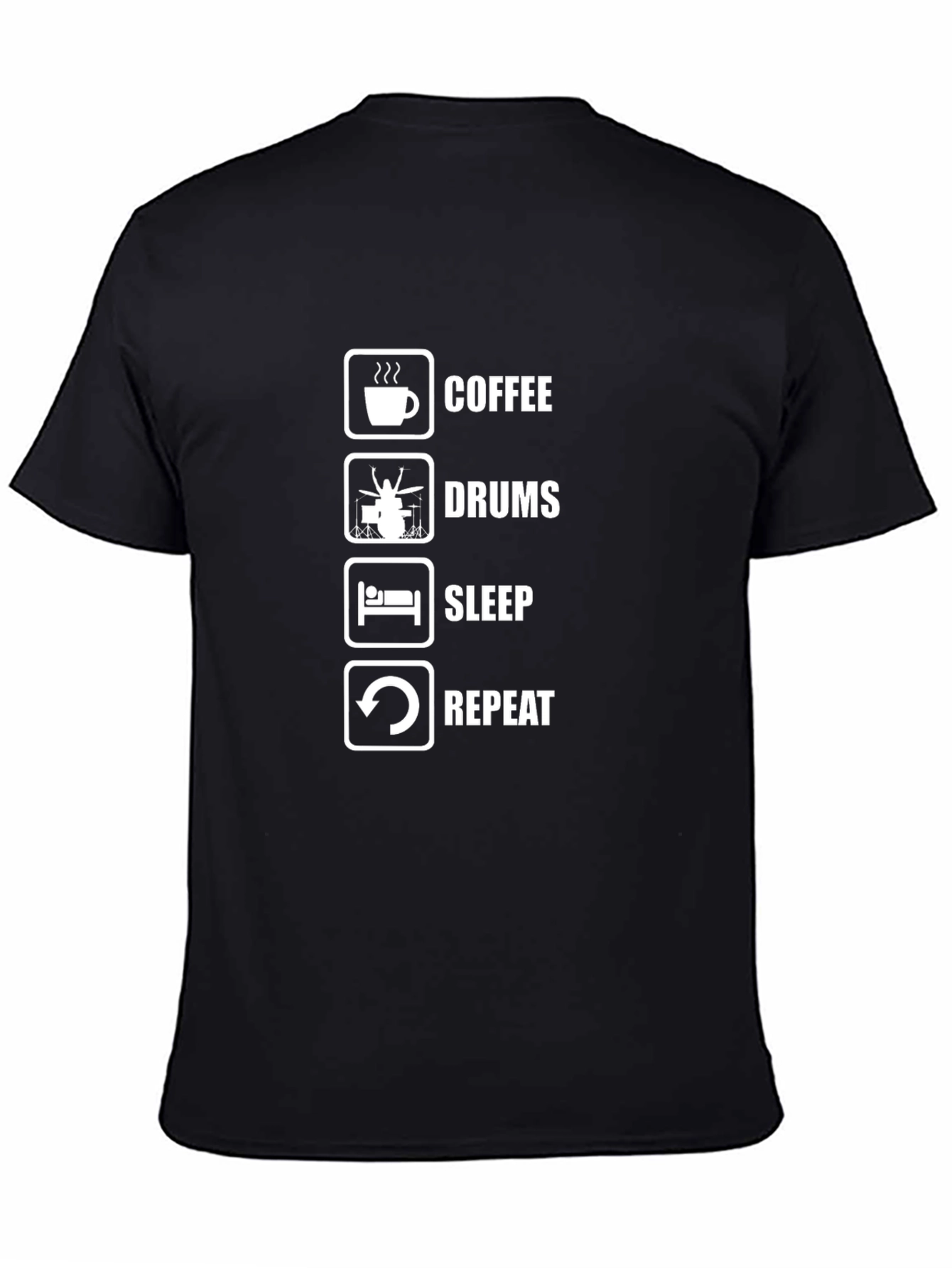 Coffee Drums Sleep Repeat T-Shirt