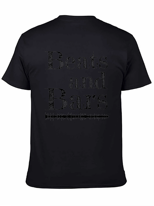 Beats and Bars Black Graphic T-Shirt