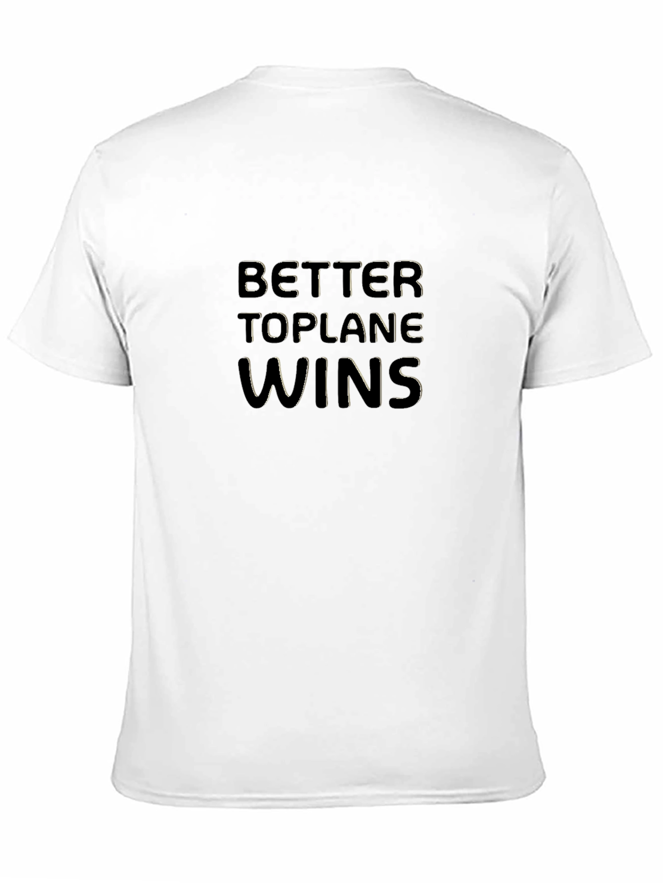 Better Toplane Wins Black Graphic Tee