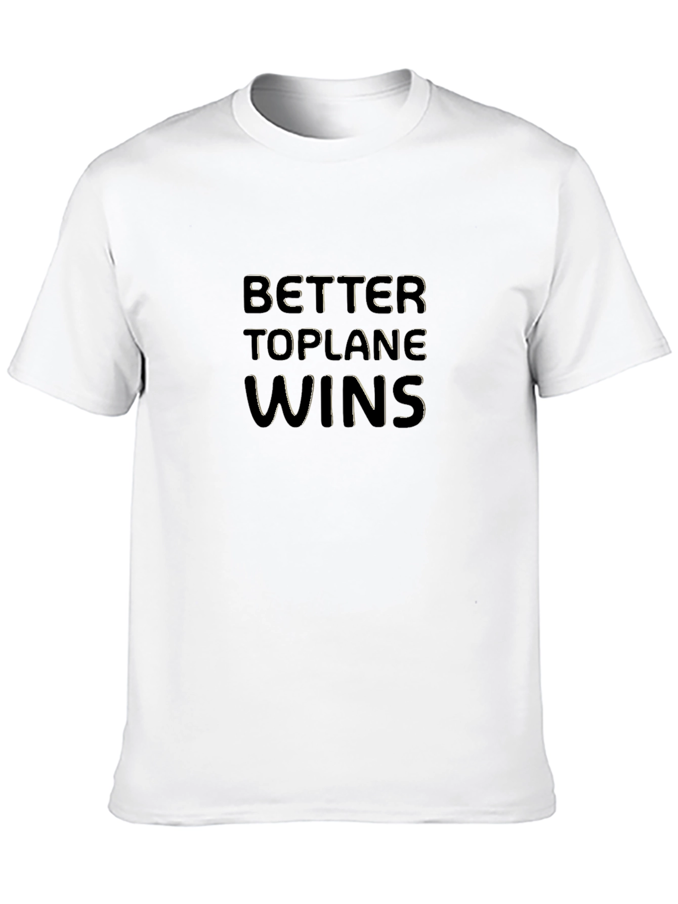 Better Toplane Wins Black Graphic Tee