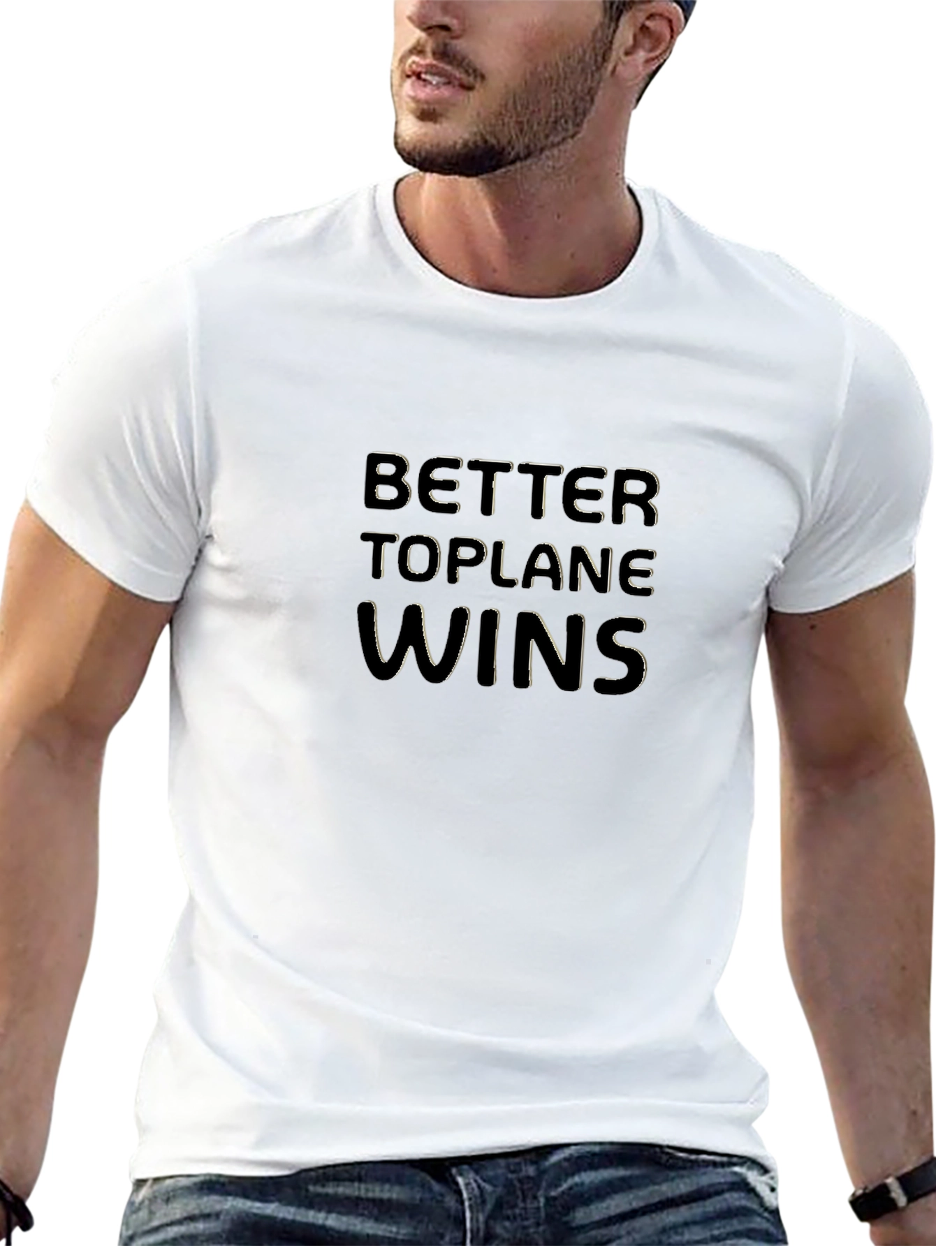 Better Toplane Wins Black Graphic Tee