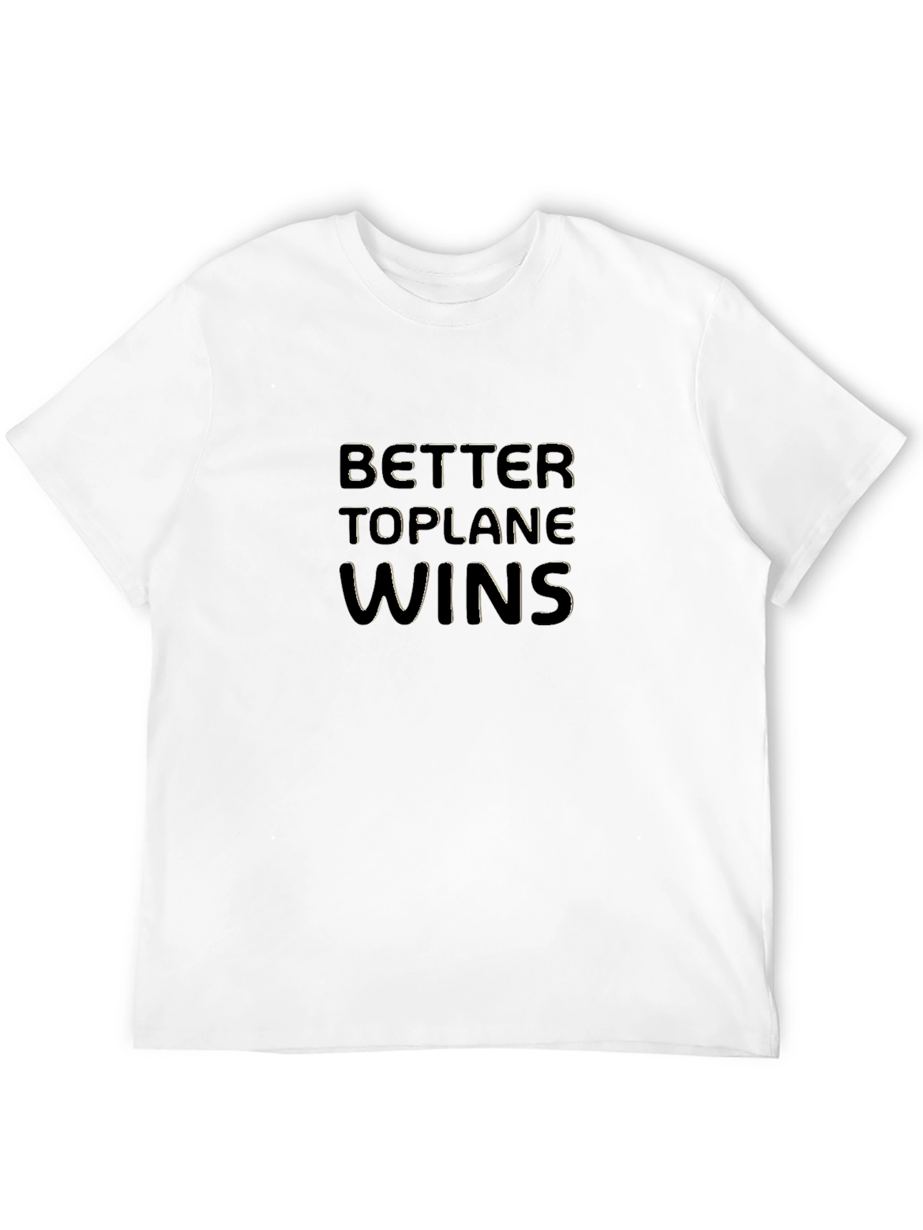 Better Toplane Wins Black Graphic Tee
